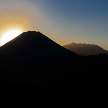 Volcan El Misti and Nevado Chachani at sunset